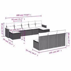 VidaXL 3258786 set mobili da esterno