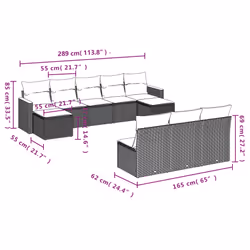 VidaXL 3258789 set mobili da esterno