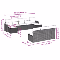VidaXL 3258790 set mobili da esterno