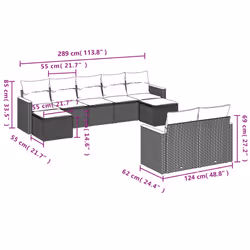 VidaXL 3258800 set mobili da esterno