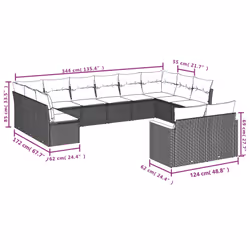 VidaXL 3258852 set mobili da esterno