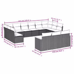 VidaXL 3258856 set mobili da esterno