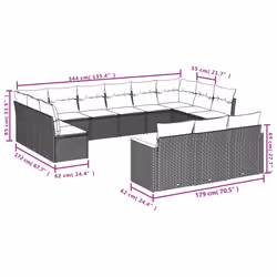 VidaXL 3258863 set mobili da esterno