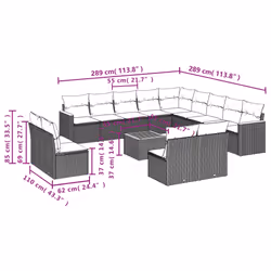 VidaXL 3258889 set mobili da esterno