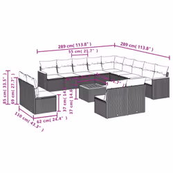 VidaXL 3258894 set mobili da esterno