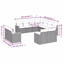 VidaXL 3258899 set mobili da esterno - Vista aggiuntiva 3