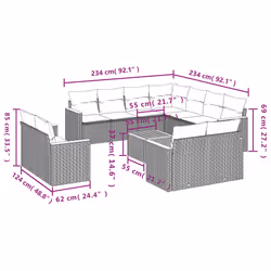 VidaXL 3258910 set mobili da esterno