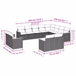 VidaXL 3258917 set mobili da esterno