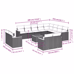 VidaXL 3258922 set mobili da esterno