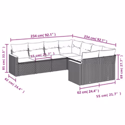 VidaXL 3258958 set mobili da esterno