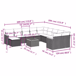 VidaXL 3258976 set mobili da esterno