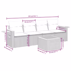 VidaXL 3259017 set mobili da esterno