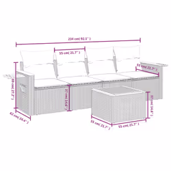 VidaXL 3259020 set mobili da esterno