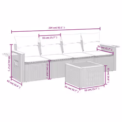 VidaXL 3259022 set mobili da esterno