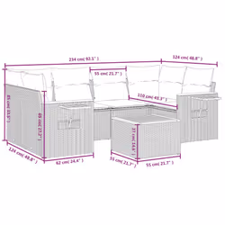 VidaXL 3259042 set mobili da esterno