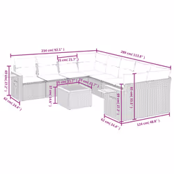 VidaXL 3259067 set mobili da esterno