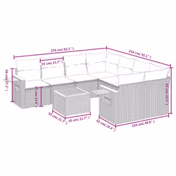VidaXL 3259071 set mobili da esterno