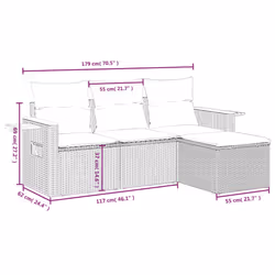 VidaXL 3259143 set mobili da esterno