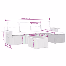 VidaXL 3259160 set mobili da esterno