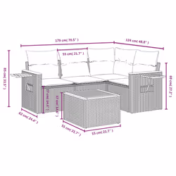 VidaXL 3259175 set mobili da esterno