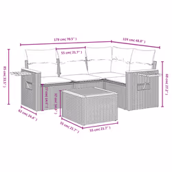 VidaXL 3259176 set mobili da esterno