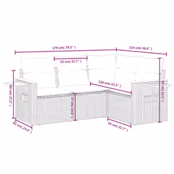 VidaXL 3259178 set mobili da esterno