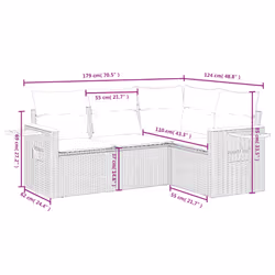 VidaXL 3259179 set mobili da esterno - Vista aggiuntiva 3