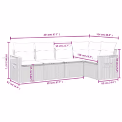 VidaXL 3259185 set mobili da esterno