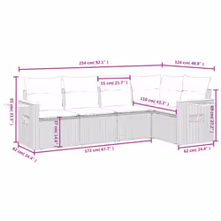 VidaXL 3259188 set mobili da esterno