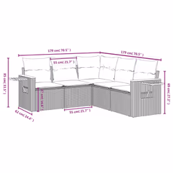 VidaXL 3259203 set mobili da esterno