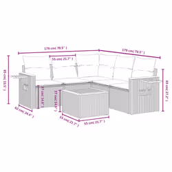 VidaXL 3259206 set mobili da esterno