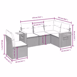 VidaXL 3259217 set mobili da esterno - Vista aggiuntiva 3