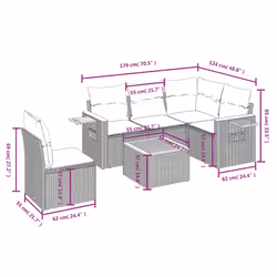 VidaXL 3259224 set mobili da esterno