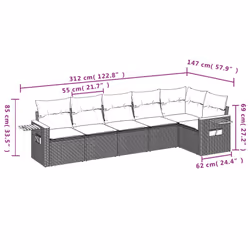 VidaXL 3259232 set mobili da esterno