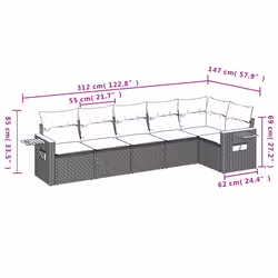 VidaXL 3259238 set mobili da esterno