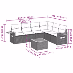 VidaXL 3259244 set mobili da esterno