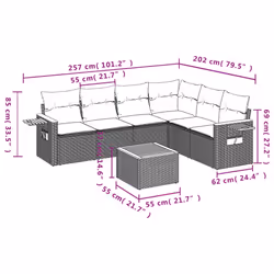 VidaXL 3259248 set mobili da esterno - Vista aggiuntiva 3