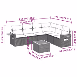 VidaXL 3259249 set mobili da esterno - Vista aggiuntiva 3