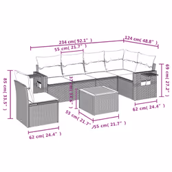 VidaXL 3259260 set mobili da esterno