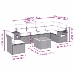 VidaXL 3259266 set mobili da esterno