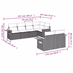 VidaXL 3259382 set mobili da esterno