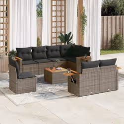VidaXL 3259414 set mobili da esterno Grigio scuro - Vista aggiuntiva 2