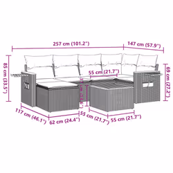 VidaXL 3259416 set mobili da esterno - Vista aggiuntiva 3