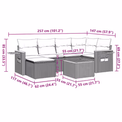 VidaXL 3259417 set mobili da esterno