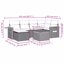VidaXL 3259419 set mobili da esterno