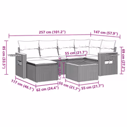 VidaXL 3259424 set mobili da esterno