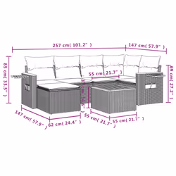 VidaXL 3259426 set mobili da esterno