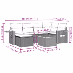 VidaXL 3259427 set mobili da esterno
