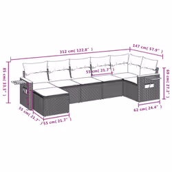 VidaXL 3259430 set mobili da esterno