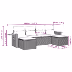 VidaXL 3259458 set mobili da esterno
